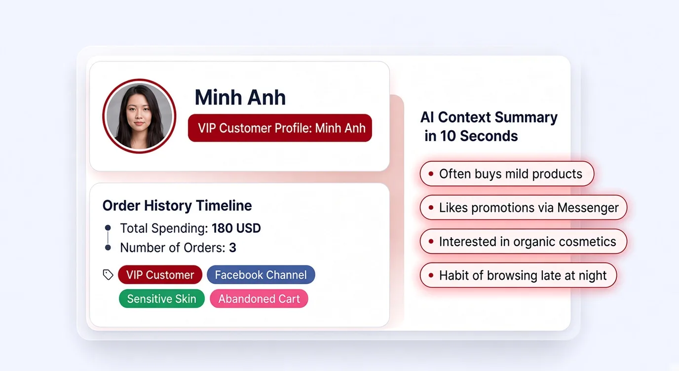 Chiến lược gộp kênh khách hàng: Nhận diện khách quen từ Facebook sang Zalo, tăng 40% đơn quay lại