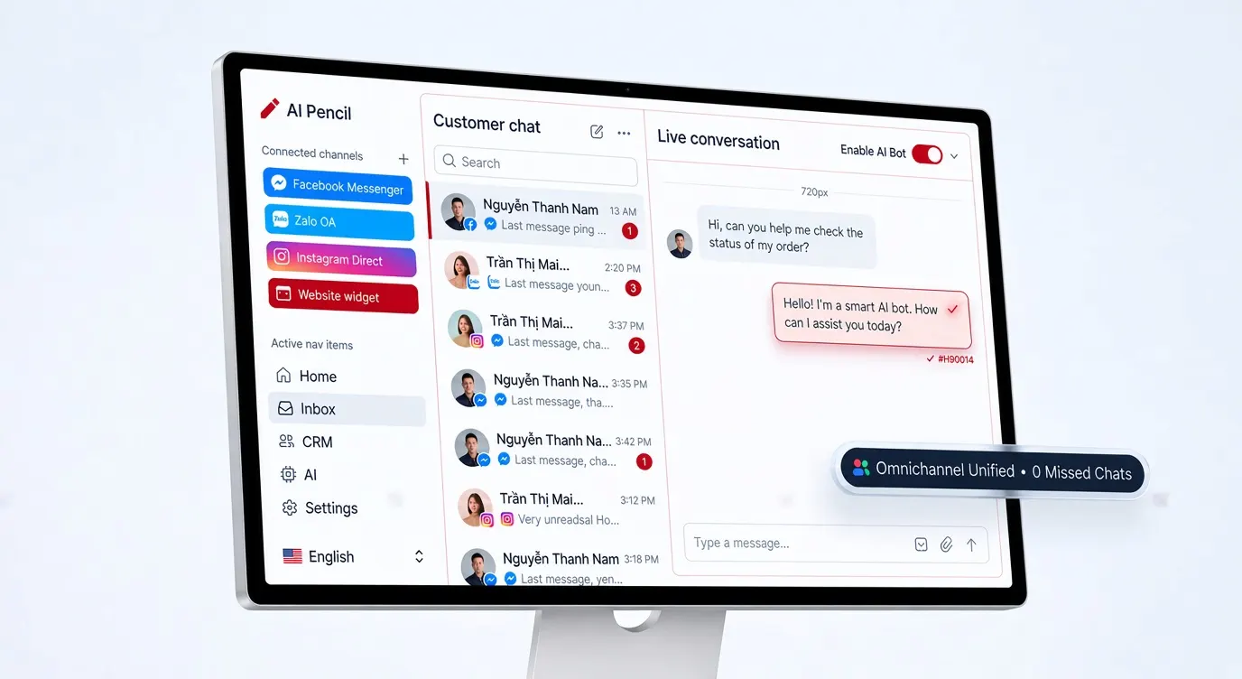 Hướng dẫn gom toàn bộ tin nhắn Facebook và Zalo về một nơi: Quản lý dễ dàng, chốt đơn tức thì